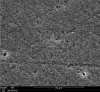 Fig 5. Etch pattern of lithium disilicate etched with 9.5% hydrofluoric acid for 60 seconds (deeper than etch pattern seen with 20 seconds of 9.5% hydrofluoric acid).